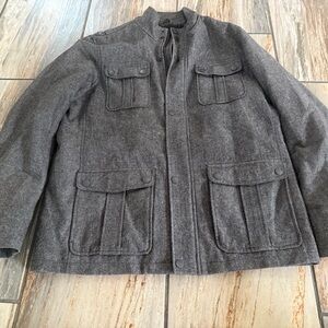 Marc Anthony Charcoal Military Jacket